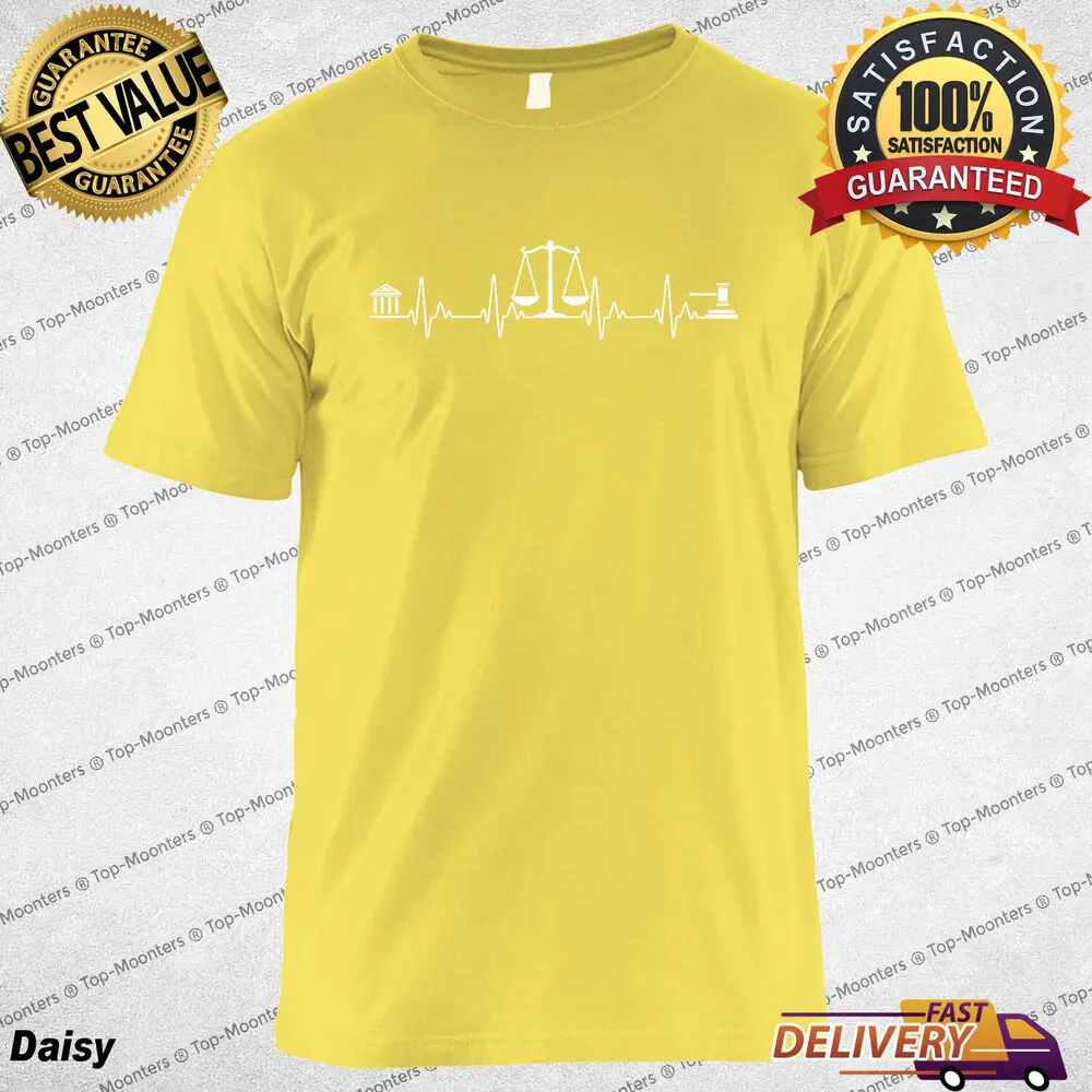 Funny Lawyer Gift Law School Attorney Tee Gift for Men Women Heartbeat T-Shirt
