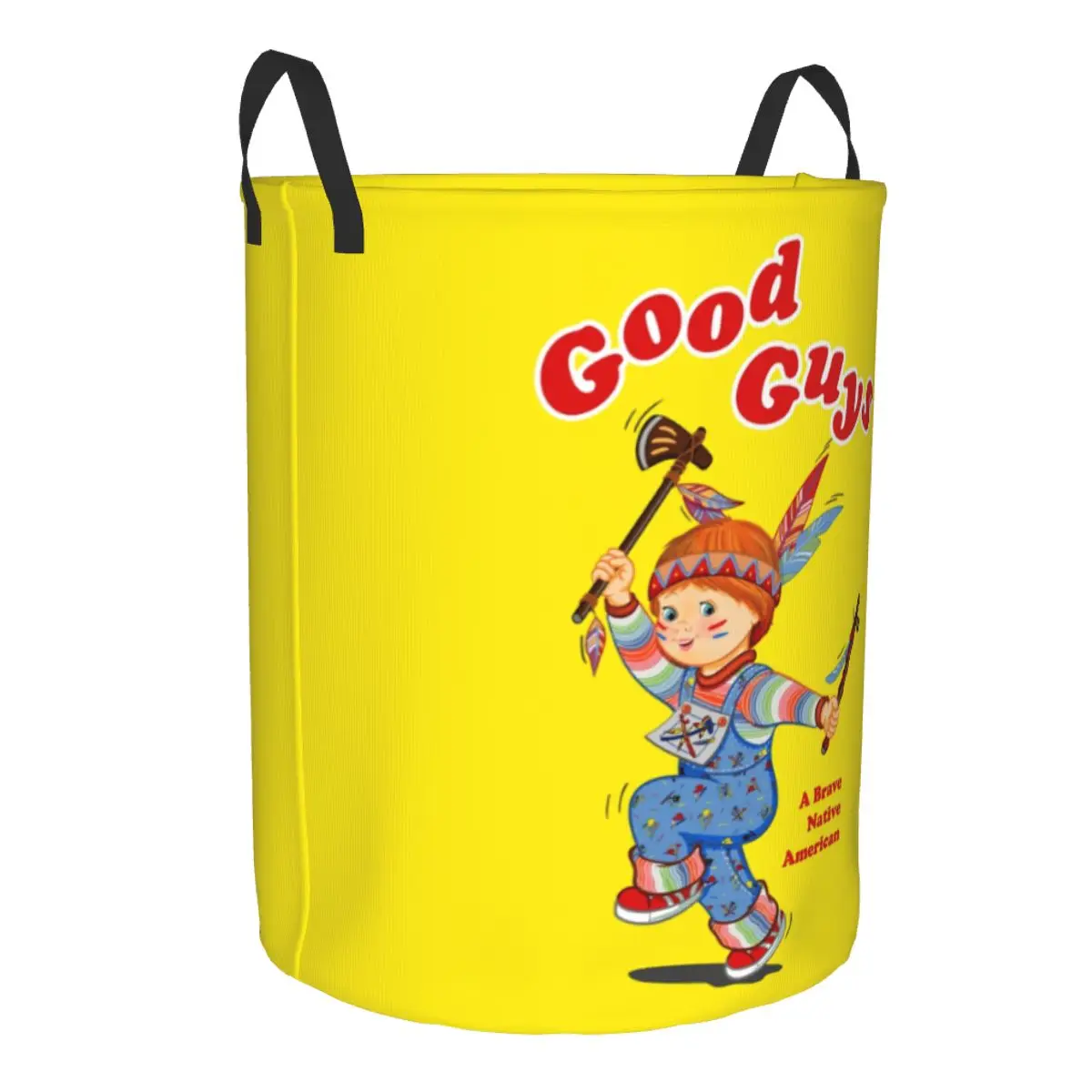 Good Guys Native American Laundry Basket Collapsible Child's Play Chucky Clothes Toy Hamper Storage Bin for Kids Nursery