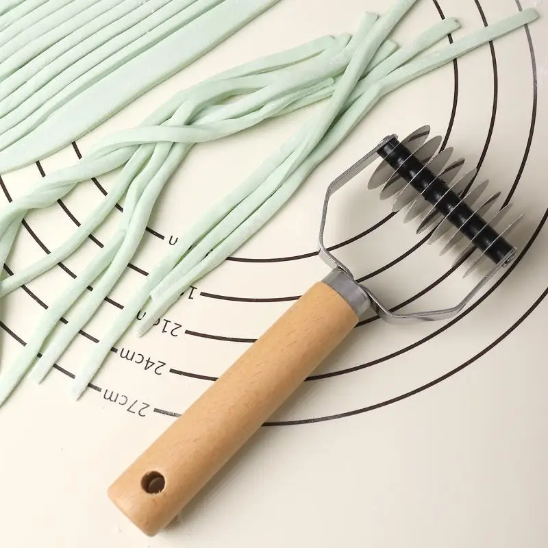 1 Stück Edelstahl Manueller Spaghetti-Schneider Nudelmaschine Teig-Nudel-Hersteller Ingwer-Knoblauch-Zerkleinerer Küchen-Kochutensilien – Detail 5