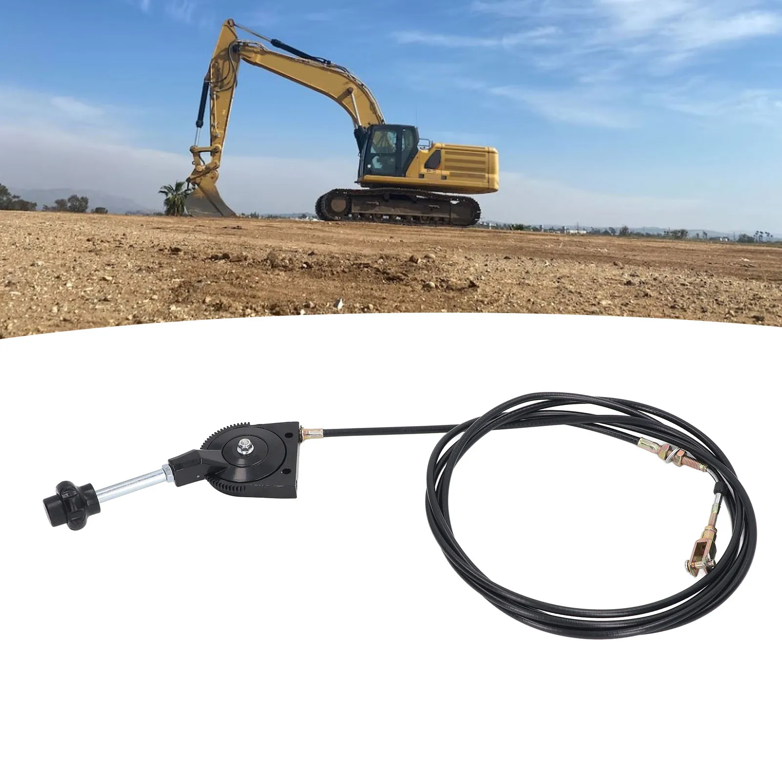 Excavator Motor Control Cable  Response Easy To Install Replacement Excavator Manual Throttle Cable for Industrial Use