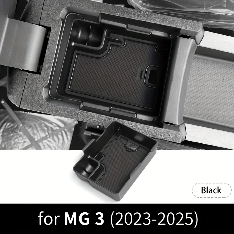 قسط ABS مخصص وحدة التحكم المركزية صينية ل MG MG3 2023-2025 دائم المضادة للانزلاق مسند الذراع صندوق تخزين اكسسوارات السيارات التصميم