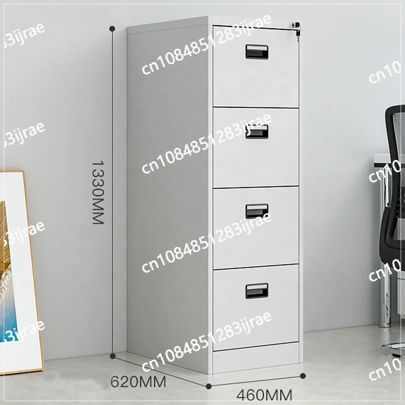 Factory Wholesale Knock Down Vertical 4 Drawer Metal Office Filling Cabinet