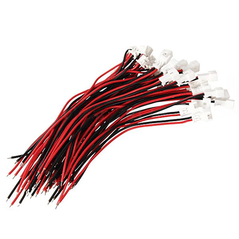 20pcs Mini JST PH 1.25 2 PIN MALE FEMALE PLUG CONNECTOR with WIRE