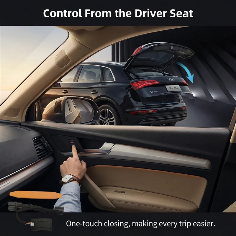 Elektrisches Heckklappen-Hebesystem für Audi Q5 Q7, Automatisches Power-Heckklappenmodul mit Schlüsselsteuerung zum Öffnen und Schließen, Zubehör – Detail 3