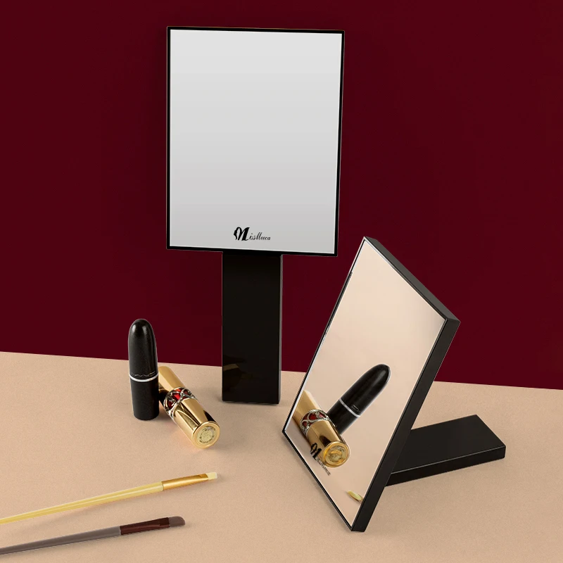 Foldable Makeup Mirror Portable Handheld Mini Mirror For Personal Grooming Dormitory Tabletop Office Use,Portable Folding Mirror