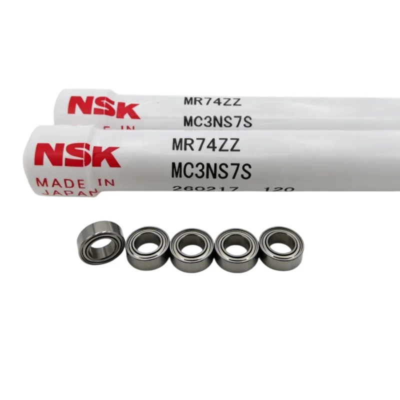 50 Stück Original NMB / NSK Hochgeschwindigkeits-Motorlager MR74ZZ 4x7x2,5mm L-740ZZ 674ZZ Präzisions-Miniatur-Kugellager 740 MR74 – Detail 5