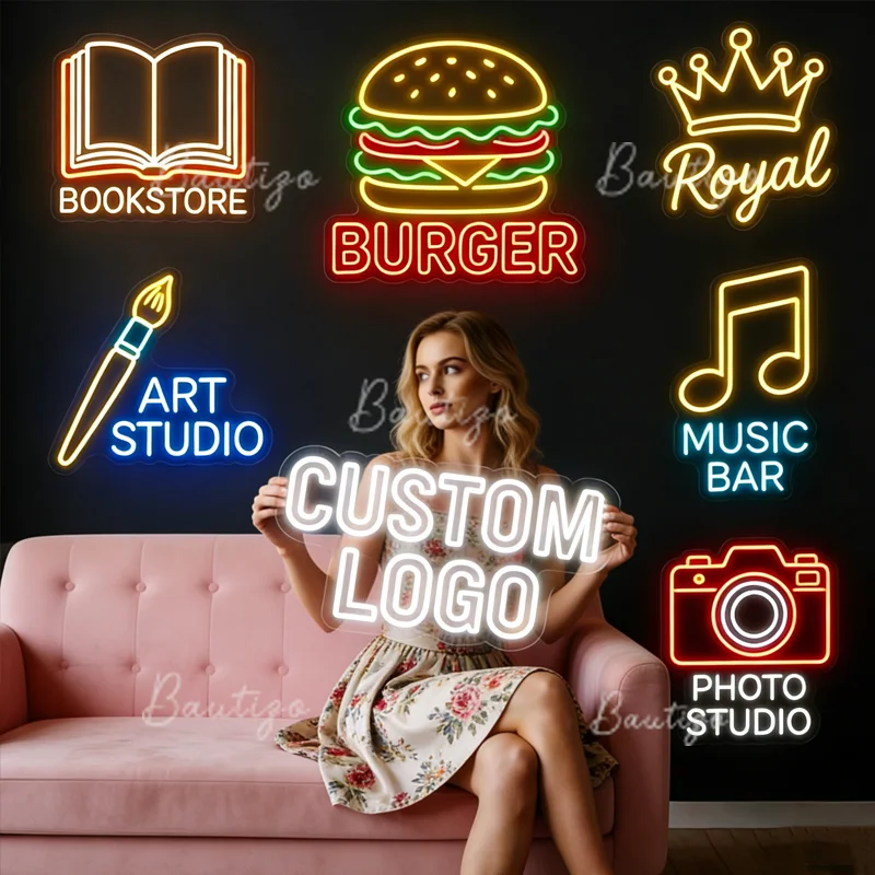 Custom Logo Neon Sign Led Neon Sign Light for Birthday Party Wedding Home Room Decoration LED Neon Strips Business Logo Signage