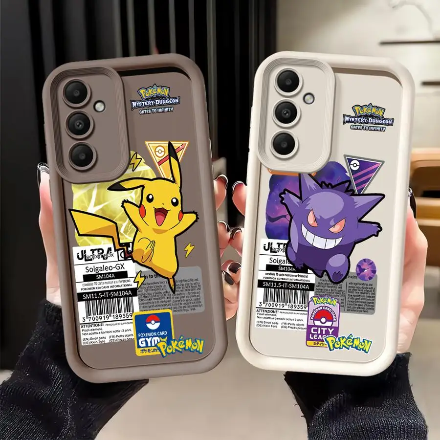 Po-Késmon Purple Gengar Phone Cover Case for Samsung Galaxy A57 A21s A36 A56 A25 A26 A54 A32 A35 A52 A22 A24 A55 A73