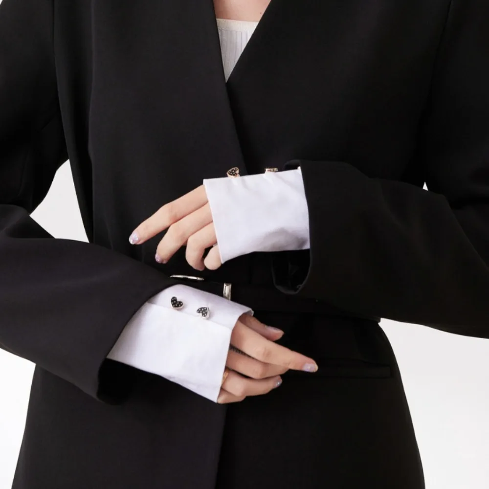 

Elegant Polyester Detachable Lace Sleeves Lace White Floral Embroidery Cuffs Fake Arm Sleeves Women