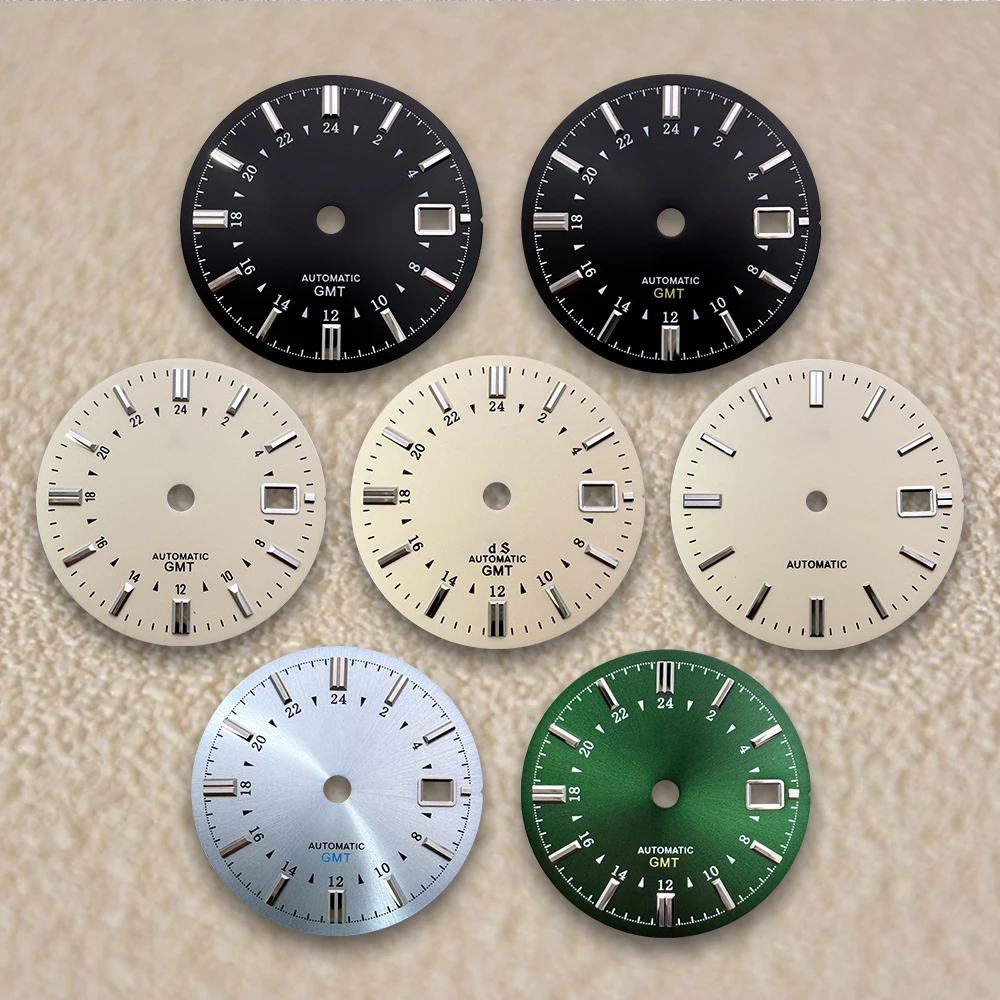 31mm S/GS Logo GMT Dial Fit NH34/NH35 Japanese Movement Suitable For 39.5mm Watch Case Watch Modified Accessories
