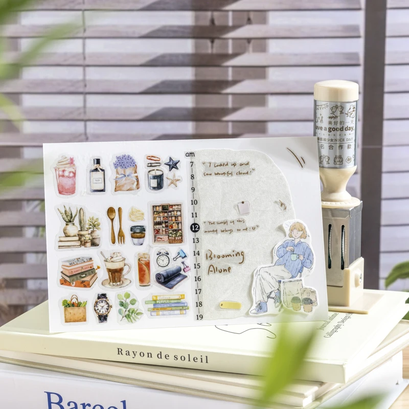 40mm * 2m 일일 계획 스크랩북 용 PET 프리 컷 테이프 Office 편지지 저널 전화 케이스 노트북 장식 선물 용품