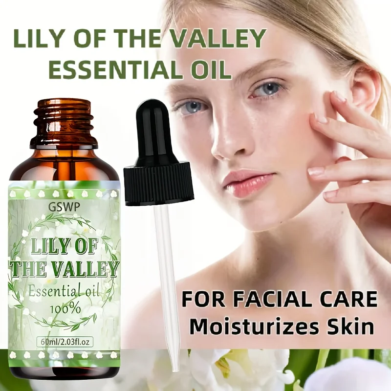 GSWP Lily of the Valley Essential Oil, Deeply Moisturizing, Suitable for Spa Treatments, Massage, Skincare, Hair Care. 60/120ml