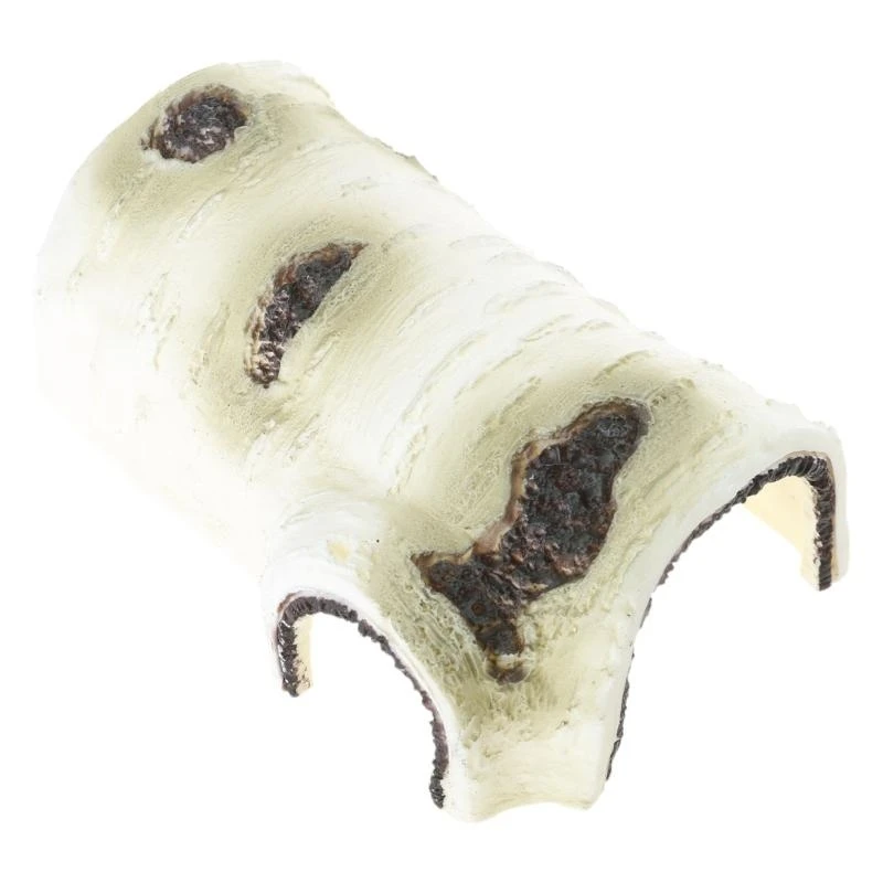 R1WA Hide Cave Artificiale Birch Log Aiuta l'allevamento per leopardo geco