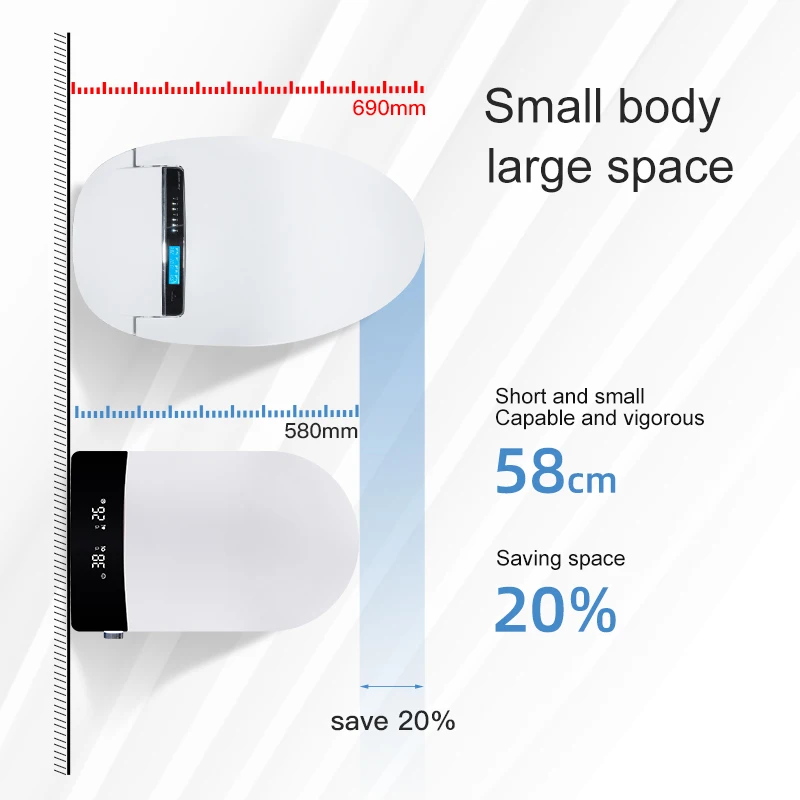Europe Automatic Electric Toilet Bidet WC Auto Flush Intelligent Smart Toilets With Remote