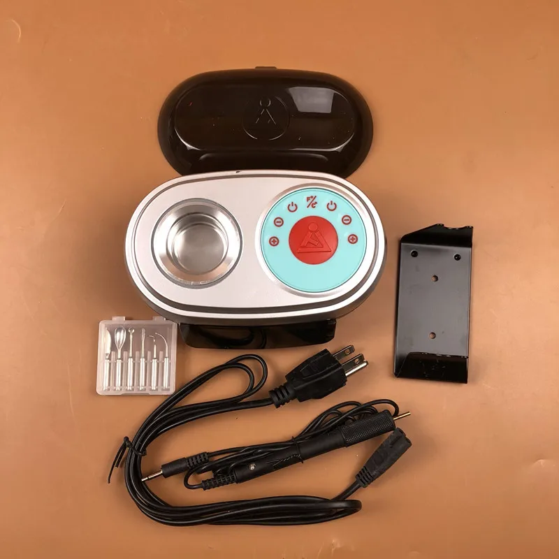 Induction Electric Wax Knife 2-in-1 Waxing Unit with Analog Heater Melter Wax Pot Carving Knife Pen for Dental Equipment