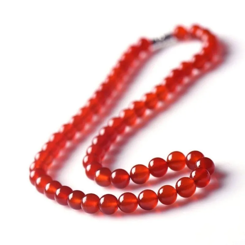 

Женское колье из натурального ледяного агата, башенная цепочка