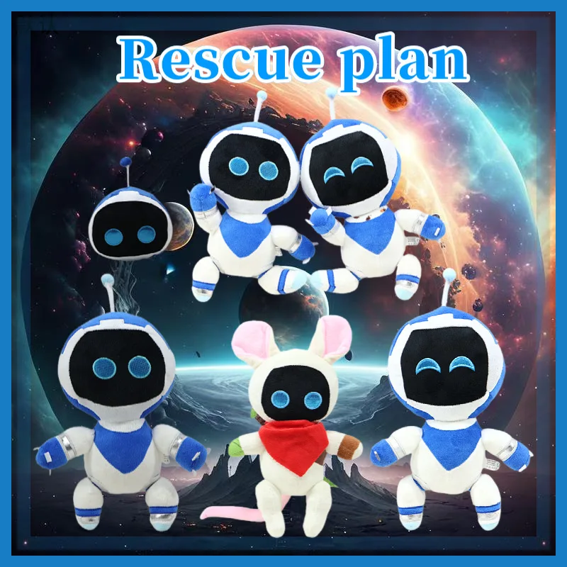 4styles Astro Bot Plush Toys Game Periphery Plush Cute Soft Stuffed Home Decor Game Pillow Dolls For Kid Birthday Christmas Gift