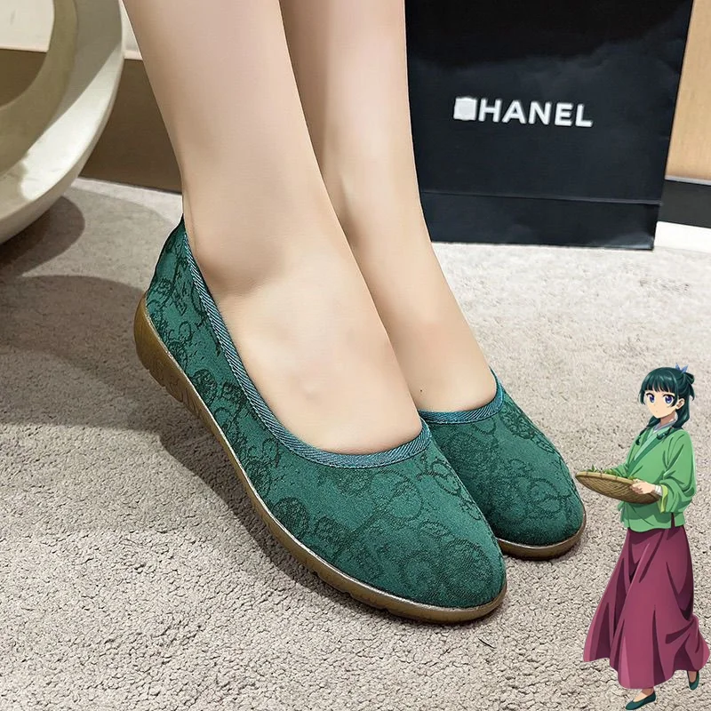 Anime The Apothecary Diaries Kusuriya No Hitorigoto Maomao Cosplay Shoes Flat Heel Sandals Footwear Halloween Carnival Party