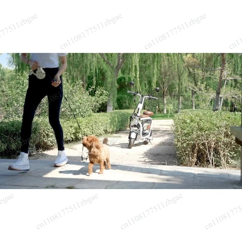 Electric Scooter with Pet Carrier, City Mini Electric Bike for Carrying Small Dogs & Cats view 6