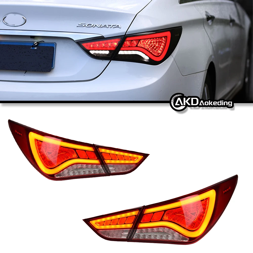 Auto Parts Tail light For Sonata 8 2011-2015 latest Styling Steering signal Brake reversing light Car Accesorios Modified