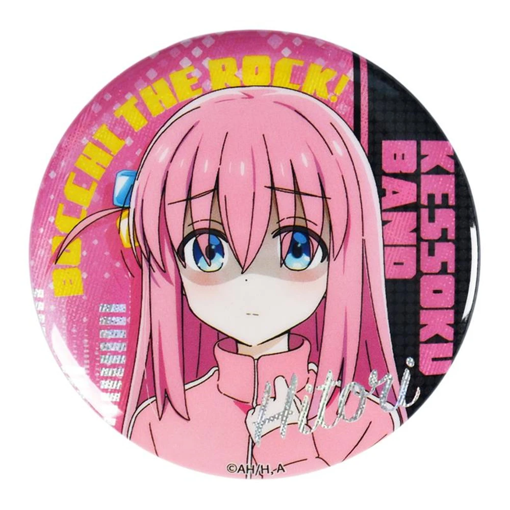 58mm Anime BOCCHI THE ROCK! Gotoh Hitori Ijichi Nijika Yamada Ryo Kita Ikuyo Cosplay COSTUME Badge Pin SPTE Tinplate Brooch﻿