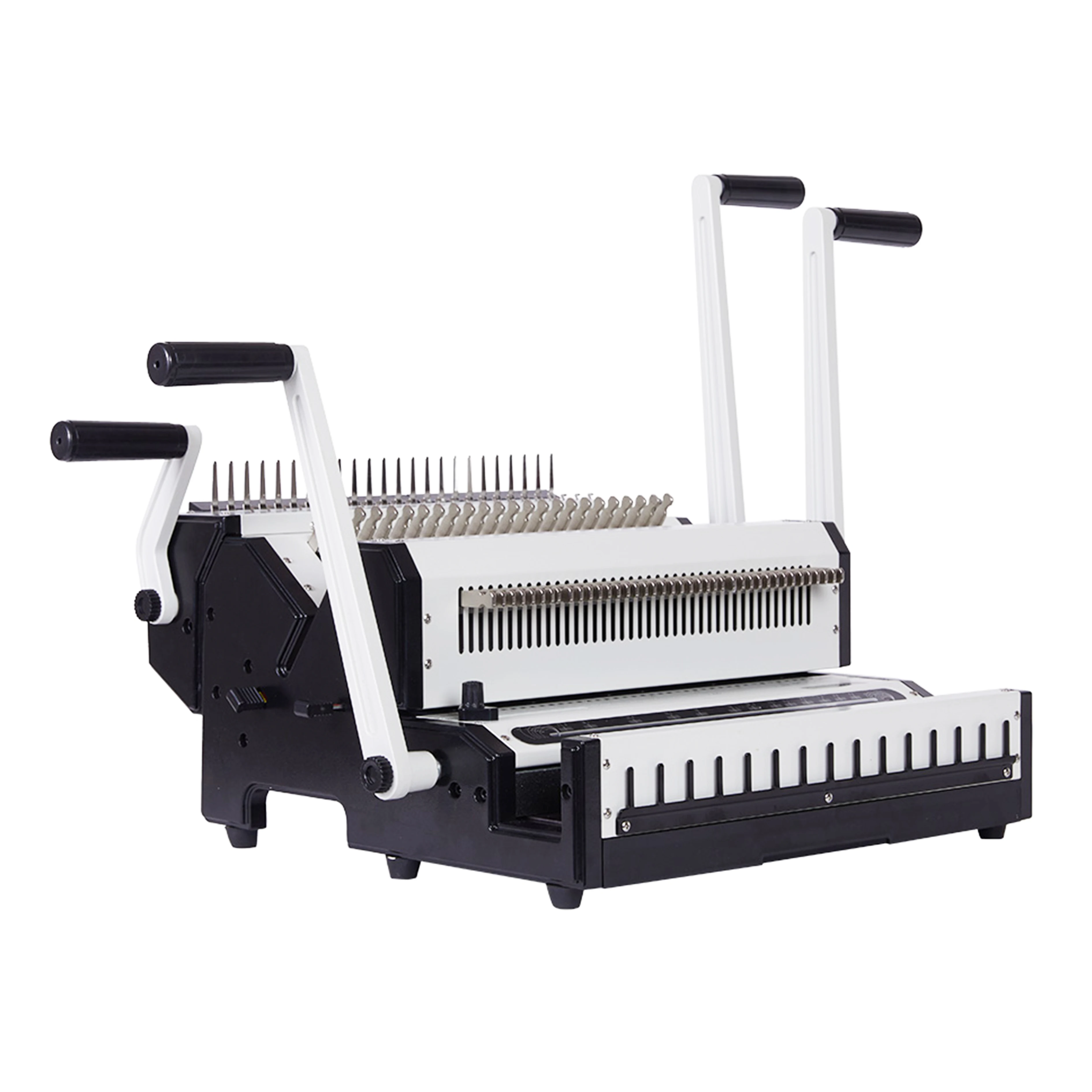 Manual CW2500A Comb and Wire Binding Machine for Office Use of Notebook Binding