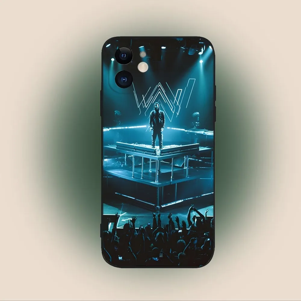 Alan Walker DJ Phone Case For iPhone 15,14,13,12,11,Plus,Pro Max,XS,X,XR,SE,Mini,8,7 Soft Silicone Black Cover