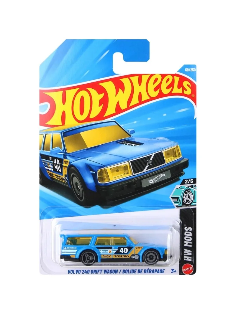 Originele Hot Wheels Auto Volvo 240 Drift Wagon Speelgoed voor Jongen 1/64 Diecast Voiture HW Mod Metalen Model Collectie Verjaardagscadeau 2026C - afbeelding 2