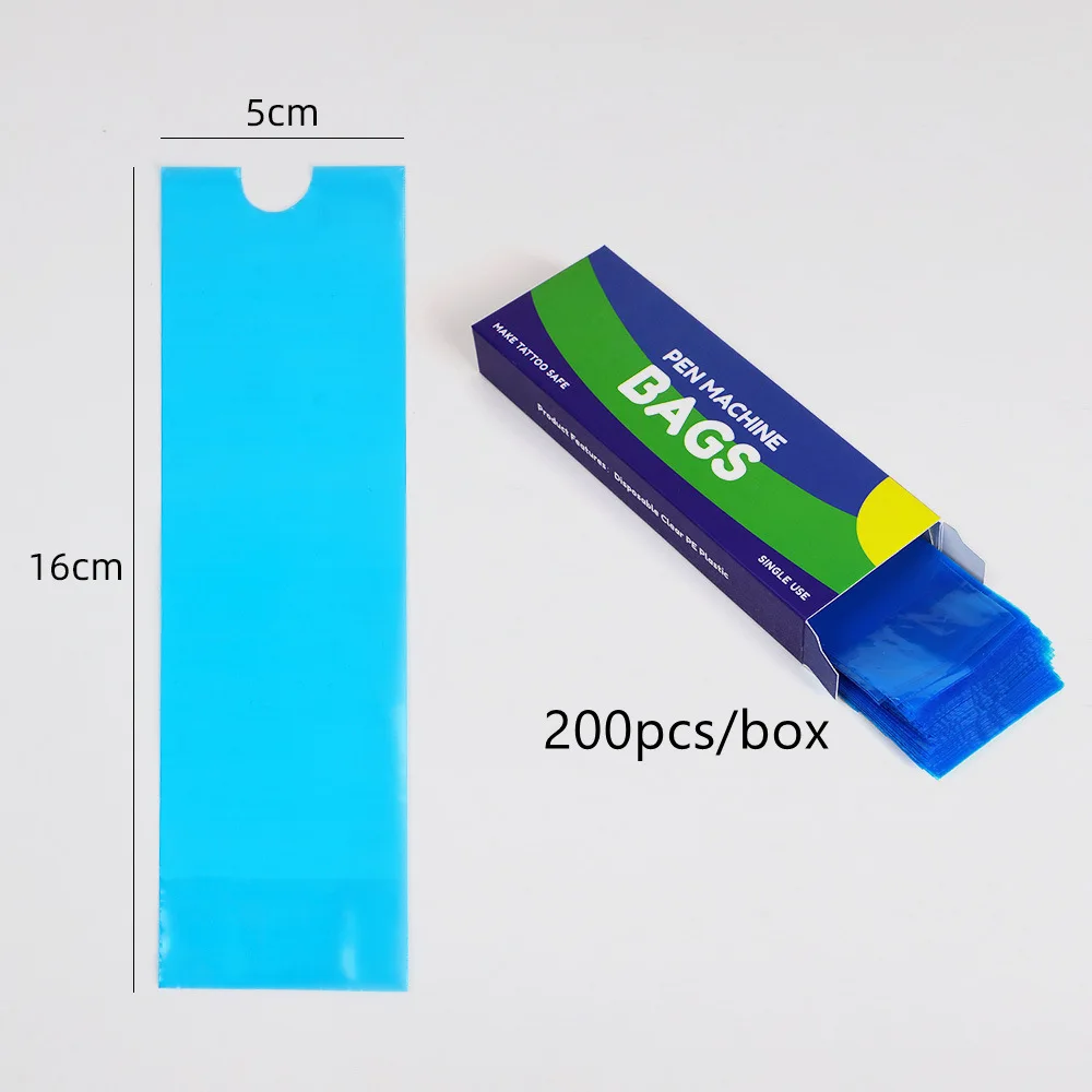 Housses de stylo de machine à tatouer, sacs de protection anti-poussière de poulet, manches de stylo, fournitures de tatouage, 100 pièces