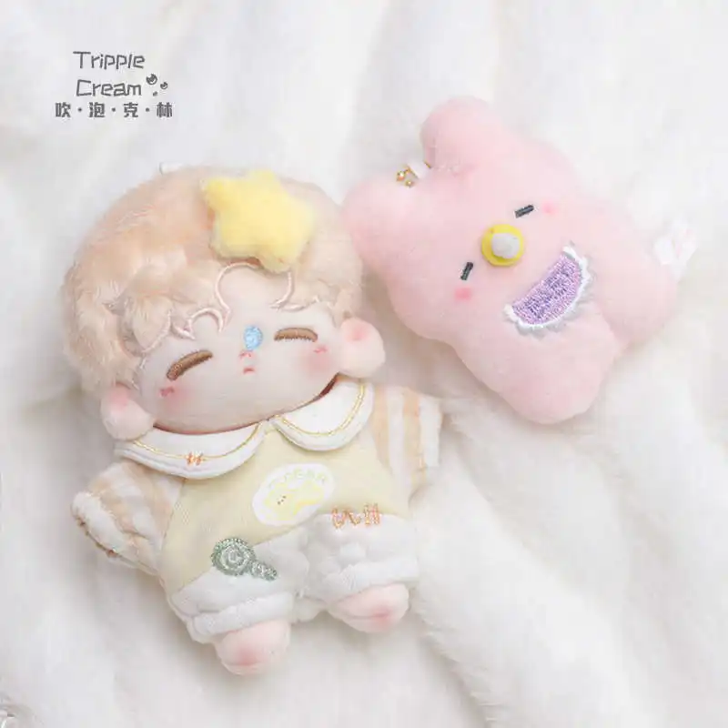 10cm Doll Clothes Milk Sugar Papa Jumpsuit  Fashion Cute Costume Suit Stuffed Plushies Plush Doll Accessories Anime Toy For Kids