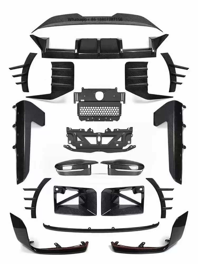 

New Yaochi M2 G87 Dry Carbon Fiber Bumper with Exhaust Cut-Outs for Retrofit/Upgrade-Protection & Decoration Easy Installation