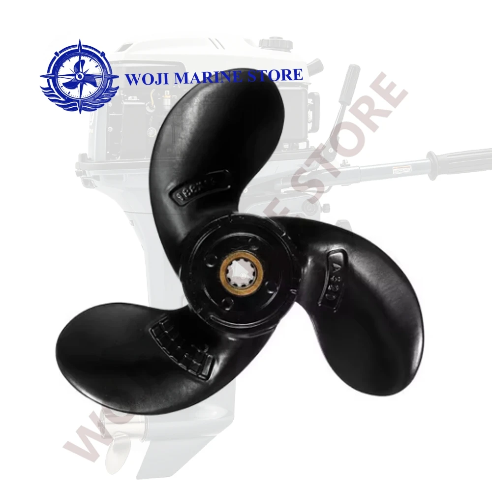 For Suzuki Outboard Engines DF2.5HP 10 Tooth Spline RH 2.5HP 5811097JA0019 58110-97JA0-019 188x135mm Boat Propeller 7 1/2x6 A520