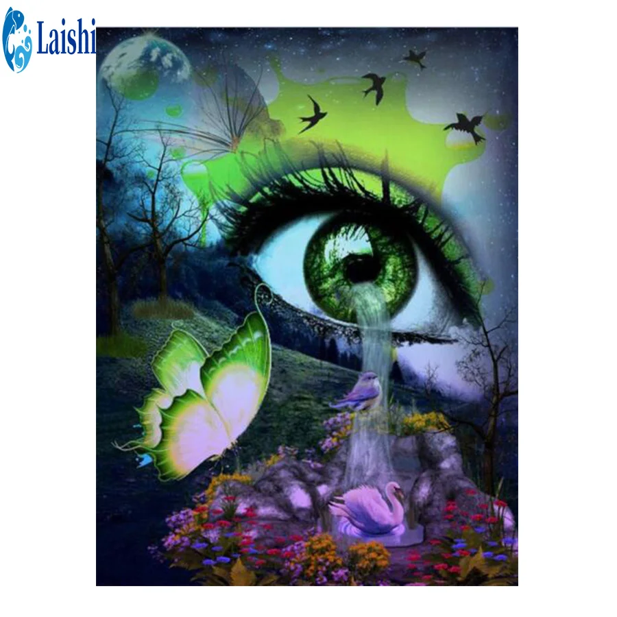 IY Diamond Painting Wholesale Drill 5D Eyes are crying Diamond Embroidery Sale Diamond Picture of Rhinestones Home Decor Gift