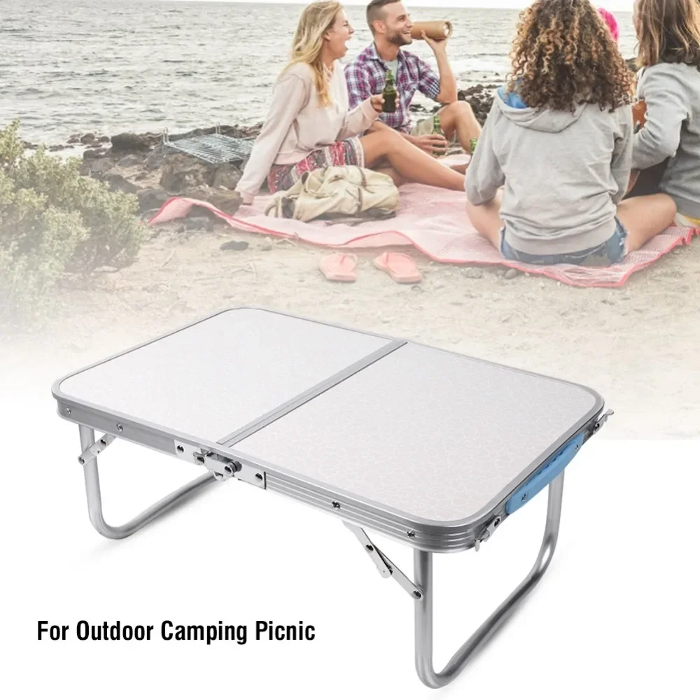 Table pliante en alliage d'aluminium, table portable pour le camping en plein air, pique-nique