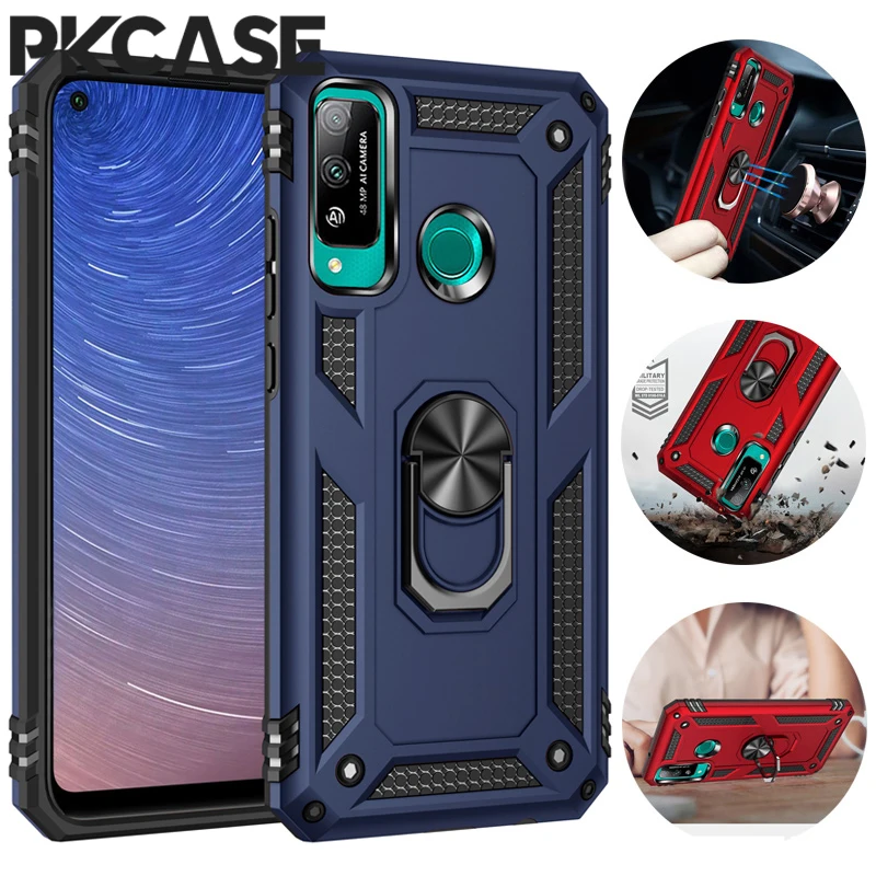 PKCASE Shockproof Case For Huawei Y5P Y6P Y7P Y8P Y9S Y9A Y9 P Smart Y9 Prime Stand Cover For Honor 10Lite 9A 9S 20 Enjoy 10S