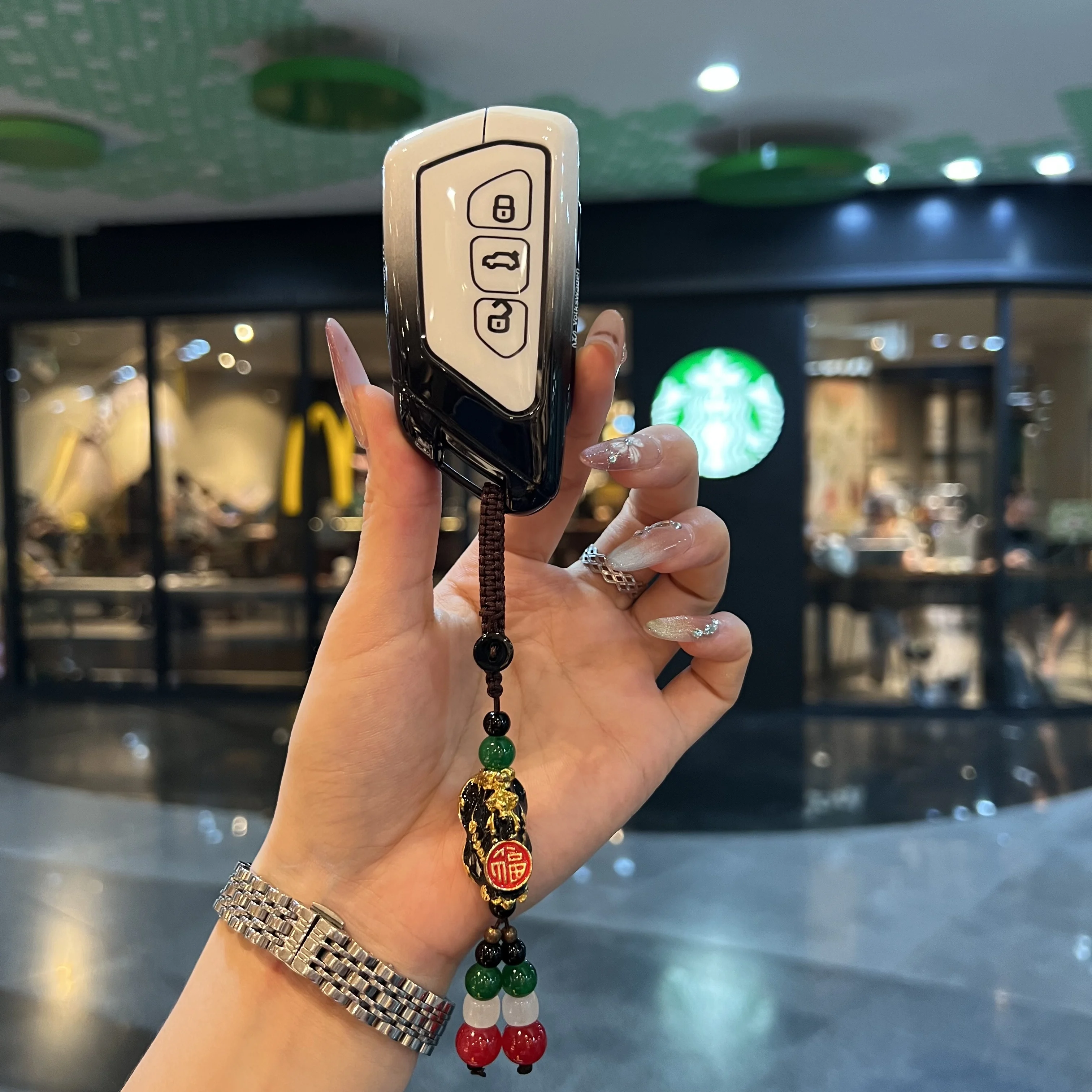 غطاء حافظة مفاتيح السيارة لسيارة VW Golf 8 MK8 Teramont ID.3 ID.4 ID.5 سكودا Enyaq iV Octavia Seat Leon اكسسوارات السيارات #5