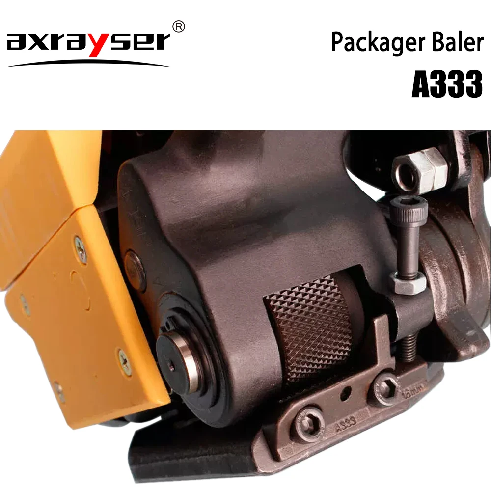 Manual A333 Packager Baler Sealless Steel Strapping Machine Belt Packaging Banding Bander Packing Machinery Steel Strip