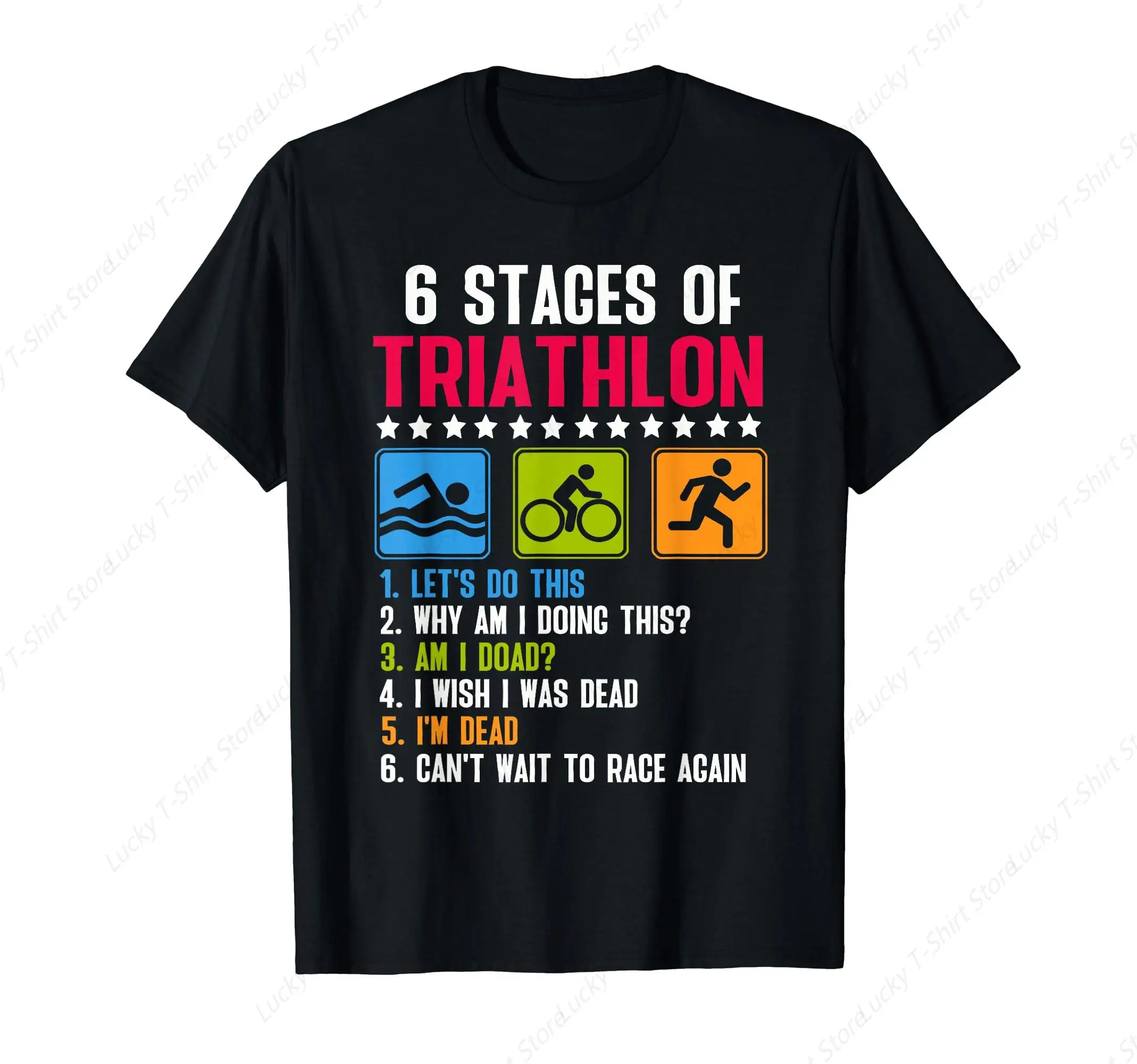 Cool Triathlon For Men Women Boat Swim Bike Run Triathlete T-Shirt