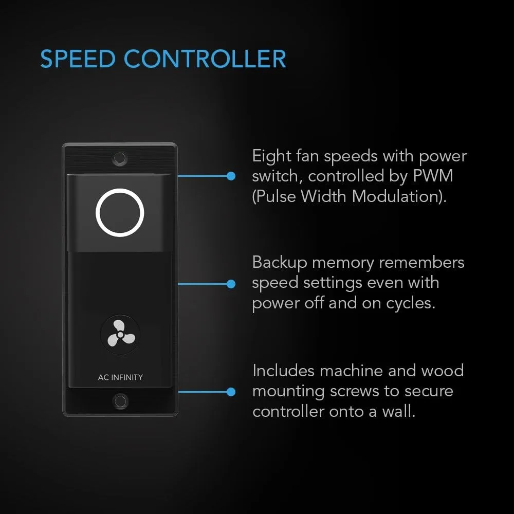 Imagem -03 - Infinito ac Airflow Obturador Exaustor Controlador de Velocidade Motor ec S14 14