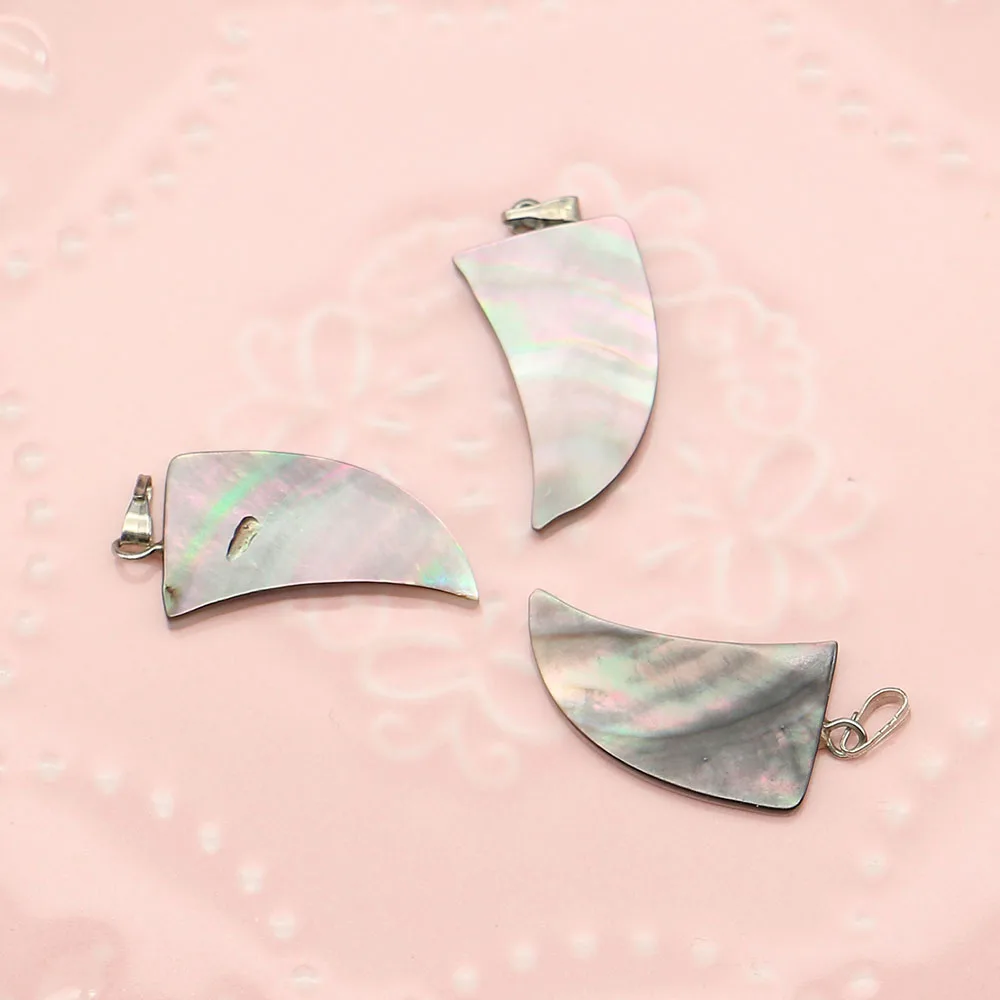 Природные черные раковины в форме тигриной зуба, материалы для украшений