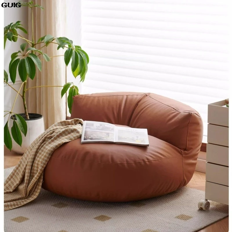 GUIG Lazy Sofa Can Lie In The Family Living Room Balcony Small Apartment Beanbag Tatami Network Red Single Sofa Living Room image 5