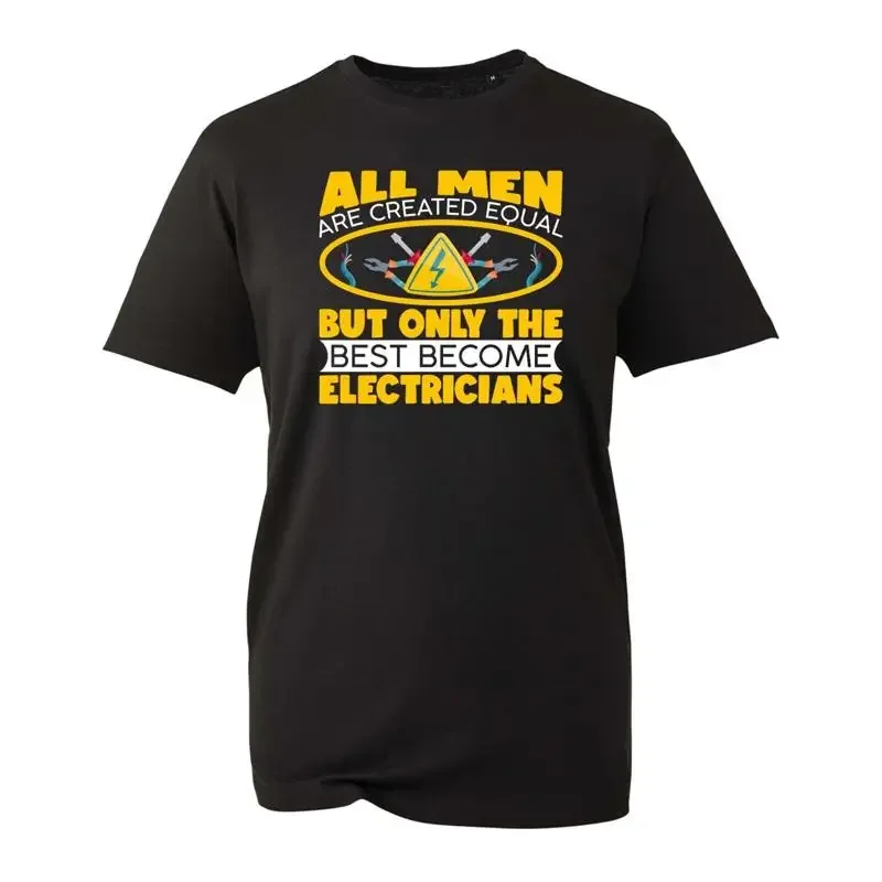 T-shirt Best Man Become Electricians, citation d'ingénieurs électriques, outils, travail, haut de gamme