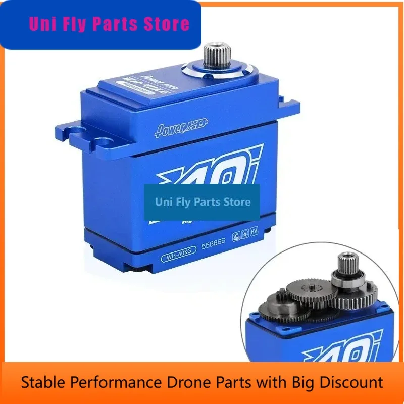 UniFly1pcs New PowerHD WH20 WH30 WH40 All-metal Waterproof High-voltage High-torque Servo Is Compatible With TRX4 KM5
