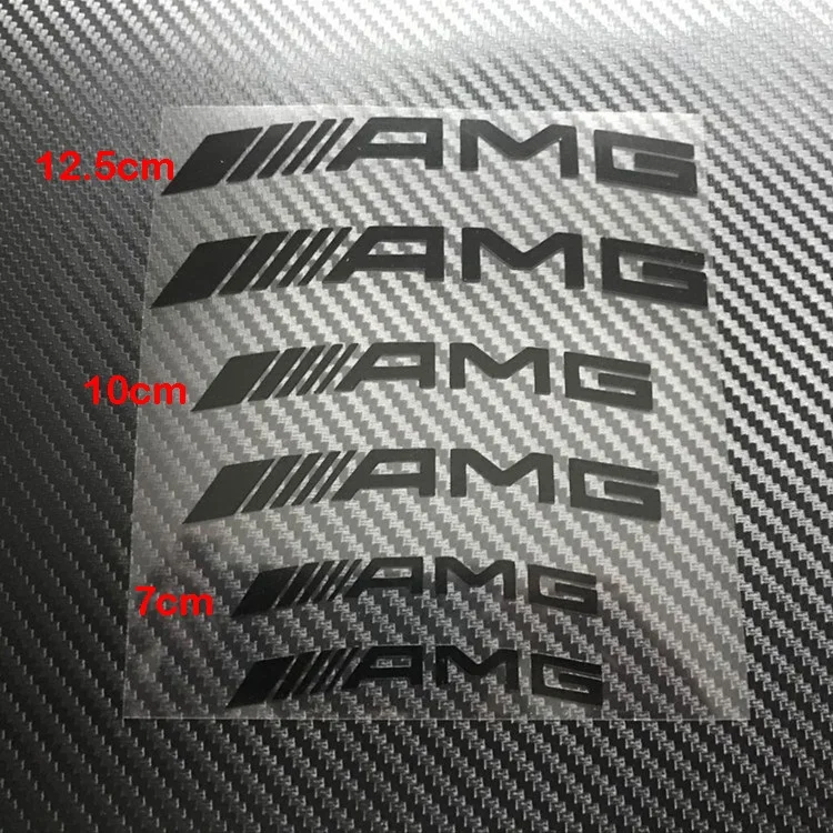 Car caliper stickers For Mercedes Benz AMG W212 W204 W213 W205 W211 A180 A200 B180 C180 E200 CLA180 GLB200 GLC300 CLS GLA  Class