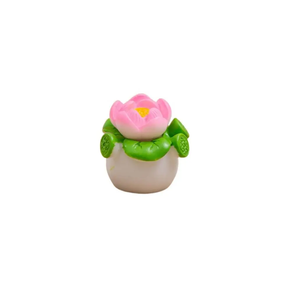 Resin Mini Flower Potted Artificial Plant Series Micro Landscape Ornaments Colorful Lifelike Simulation Potted Plants