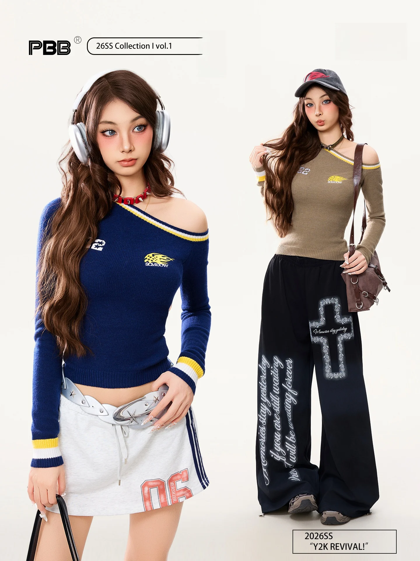 

PBB Sweet And Spicy Girl ort Knitted Sweater Top Women's Spor Sle Outerwear Streetwear Bodycon Fit Bal Contrast Color