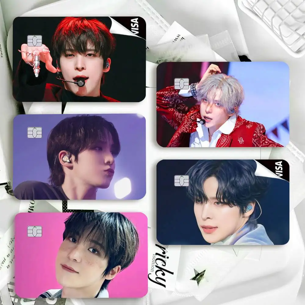 Singer Y-Yunho  Waterproof Film Skin Cover Credit Card Stickers Debit Front Bank Bus Pass
