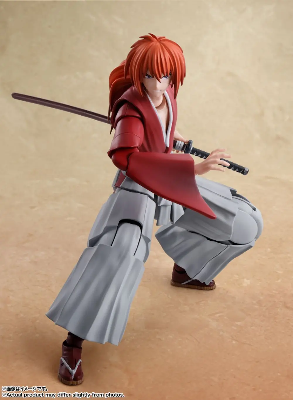 In Stock Original BANDAI SHF Rurouni Kenshin HIMURA KENSHIN PVC Anime Figure Action Figures Model Toys