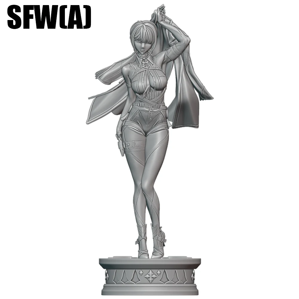 Belle NSFW Evelyn Chevalie – Kit de modèles en résine, poupée imprimée en 3d, Kits de statues de figurines en résine non assemblées, jouet non peint, ensemble de jeu Gk, 1/24