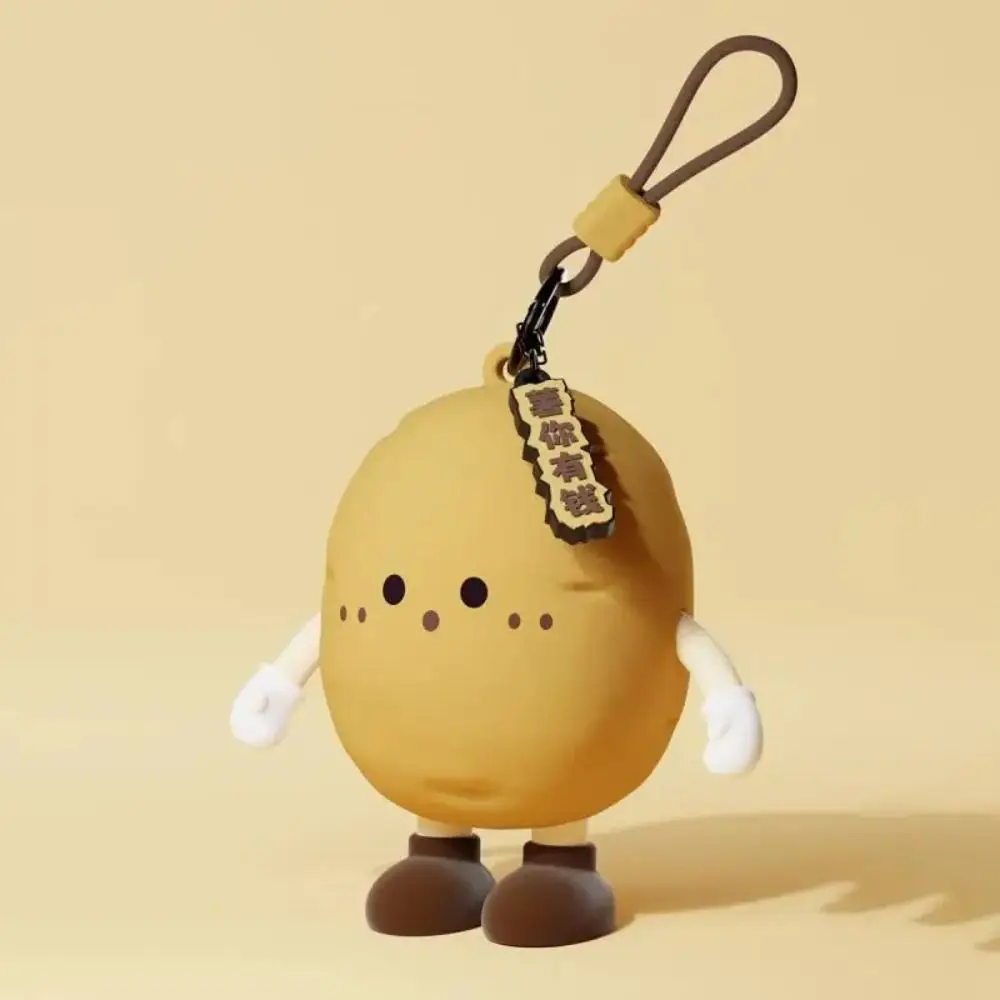 Borsa portaoggetti creativa in silicone Serie vegetale Portamonete Kawaii Mini borsa per auricolari per bambini